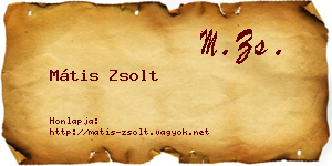 Mátis Zsolt névjegykártya